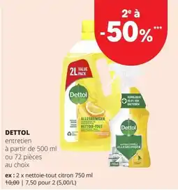 Spar Dettol entretien aanbieding