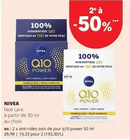 Spar Nivea face care aanbieding