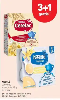 Spar Nestlé babyfood aanbieding