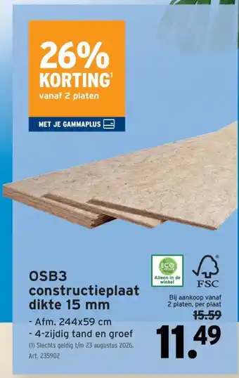 Osb3 constructieplaat