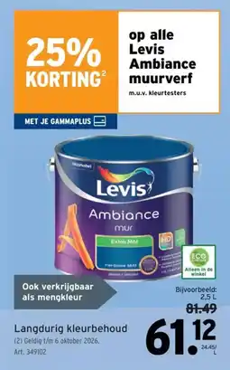 GAMMA Levis Ambiance muurverf aanbieding