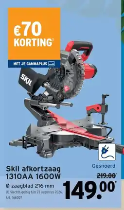 GAMMA Skil afkortzaag aanbieding