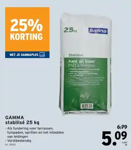 GAMMA gamma stabilise 25 kg aanbieding
