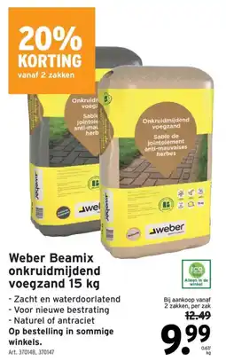 GAMMA Weber Beamix onkruidmijdend voegzand aanbieding