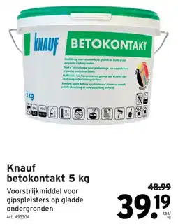 GAMMA Knauf betokontakt aanbieding