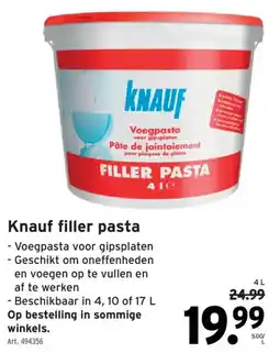 GAMMA Knauf filler pasta aanbieding