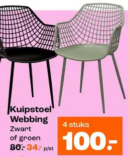 Kwantum Kuipstoel Webbing aanbieding