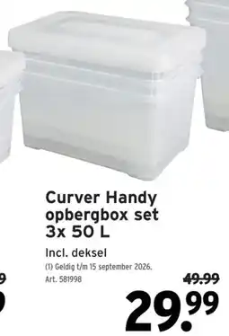 GAMMA Curver handy opbergbox set aanbieding