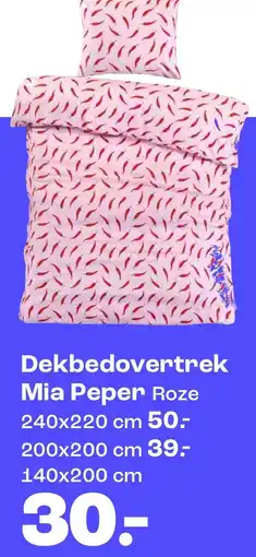 Kwantum Dekbedovertrek Mia Peper aanbieding