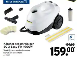 GAMMA Kärcher stoomreiniger SC 3 Easy Fix aanbieding