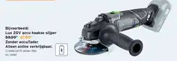 GAMMA Lux 20V accu haakse slijper aanbieding