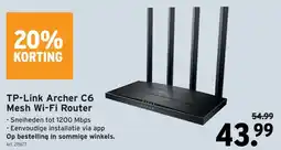 GAMMA tp-link archer c6 mesh wi-fi router aanbieding