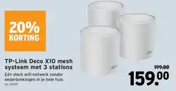 GAMMA tp-link deco x10 mesh systeem met 3 stations aanbieding