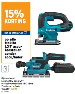 GAMMA Makita LXT accu-toestellen aanbieding