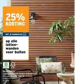 GAMMA latten-wanden voor buiten aanbieding