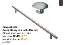 GAMMA Greep Romy rvs look aanbieding