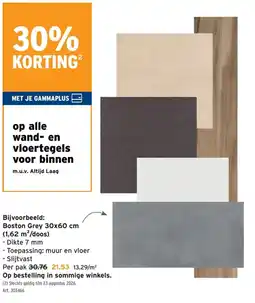 GAMMA Boston grey aanbieding