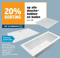 GAMMA Marho rechthoekige douchebak aanbieding