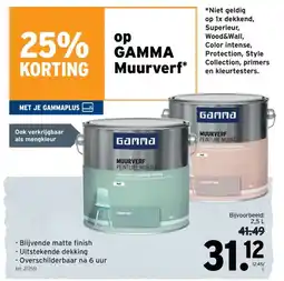 GAMMA Gamma muurverf aanbieding
