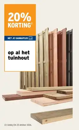 GAMMA tuinhout aanbieding
