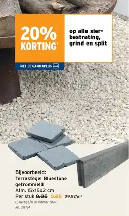 GAMMA Terrastegel Bluestone aanbieding