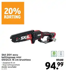 GAMMA Skil 20v accu kettingzaag mini aanbieding