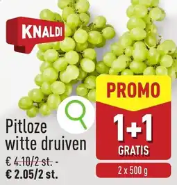 ALDI Pitloze witte druiven aanbieding