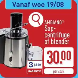 ALDI Ambiano Sapcentrifuge of blender aanbieding