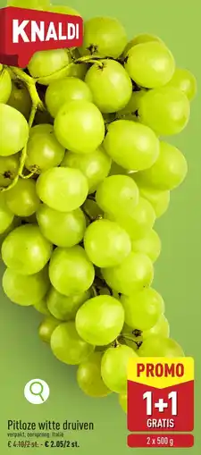 ALDI Pitloze witte druiven aanbieding