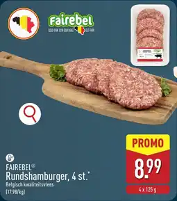 ALDI Fairebel Rundshamburger aanbieding