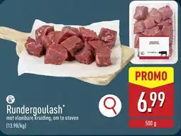 ALDI Rundergoulash aanbieding