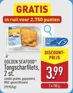 ALDI Golden Seafood Tongscharfilets aanbieding