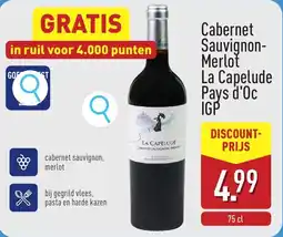 ALDI Cabernet Sauvignon-Merlot La Capelude Pays d'Oc IGP aanbieding