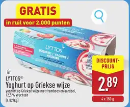 ALDI Lyttos Yoghurt op Griekse wijze aanbieding
