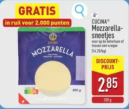 ALDI Cucina Mozzarella sneetjes aanbieding