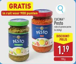 ALDI Cucina Pesto aanbieding