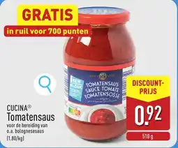 ALDI Cucina Tomatensaus aanbieding