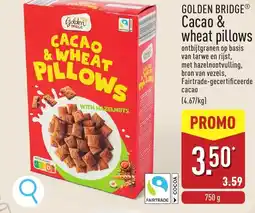 ALDI Golden Bridge Cacao & wheat pillows aanbieding