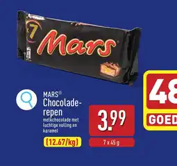 ALDI Mars Chocoladerepen aanbieding