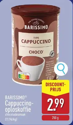 ALDI Barissimo Cappuccino oploskoffie aanbieding