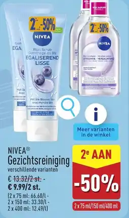 ALDI Nivea Gezichtsreiniging aanbieding