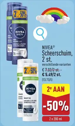 ALDI Nivea Scheerschuim aanbieding