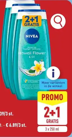 ALDI Nivea Douchegel Hawaii Flower aanbieding
