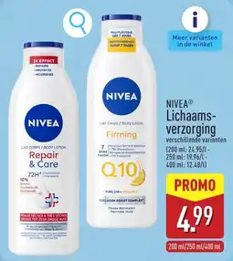 ALDI Nivea Lichaamsverzorging aanbieding