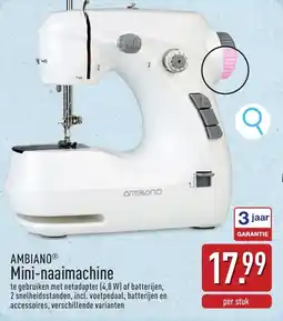 ALDI Ambiano Mini-naaimachine aanbieding