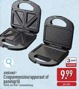 ALDI Ambiano Croquemonsieurapparaat of paninigrill aanbieding