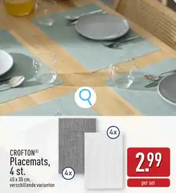 ALDI Crofton Placemats aanbieding