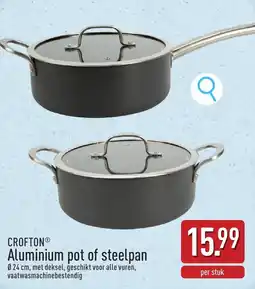 ALDI Crofton Aluminium pot of steelpan aanbieding