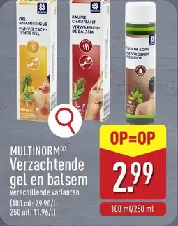 ALDI Multinorm Verzachtende gel en balsem aanbieding