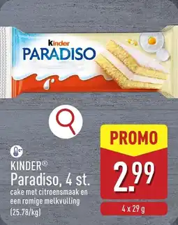ALDI Kinder Paradiso aanbieding